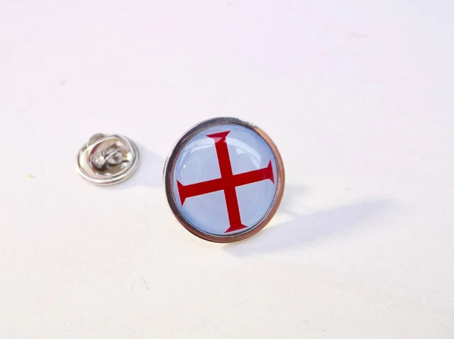 Badge Pince à Cravate Ordre Du Temple - Croix Crusade Style Franc-maçon
