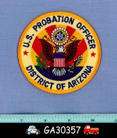 ARIZONA DISTRICT PROBATION SERVICE WASHINGTON DC Police Shoulder Patch SUNSET