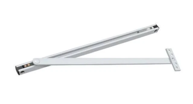 Cal-Royal CR554S Surface Overhead Commercial Door Holder & Stop Satin Chrome