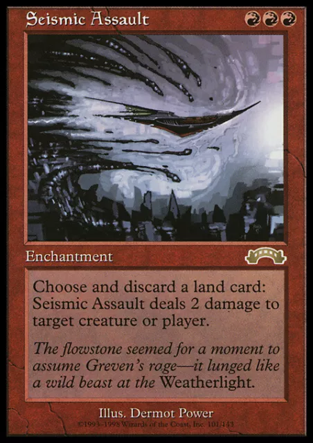 Mtg Seismic Assault English Exc - Assalto Sismico - Ex - Magic