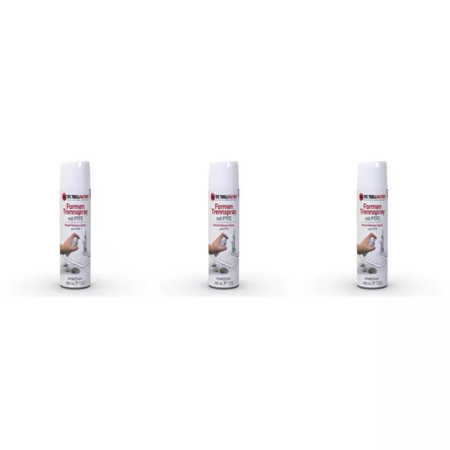 3x moldes TFC spray de separación con PTFE para moldes de plástico para yeso hormigón cera 300 ml