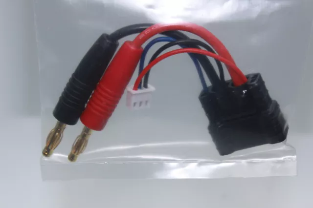 Charger 1350-2 1351-2 Adapter Kabel Traxxas ID Male auf 4mm Bullet + XH  für 2S 2
