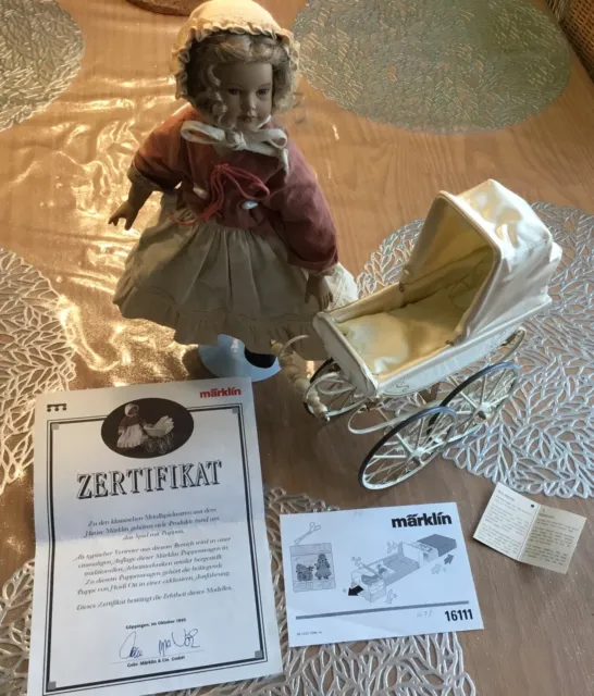 Künstler Puppe Heidi Ott Rarität 1995 mit Zertifikat Märklin 1611