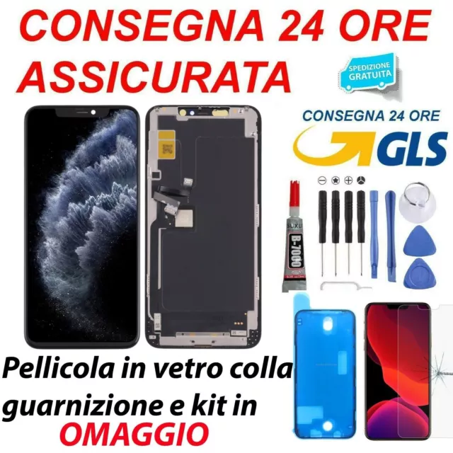 Display Lcd Per Apple Iphone 11 Pro Max Touch Screen Schermo Incell Vetro Nero