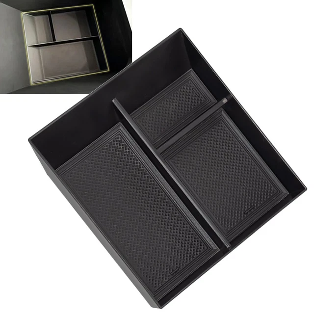 6 Pcs Accessoires Compatible avec Tesla Model Y 2025,Organiseurs de Console Centrale,Boîte de Rangement pour Accoudoir,Plateau en Silicone,Boîte Cachée,Cache de Confidentialité pour Appareil Photo