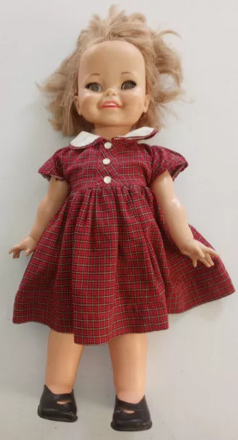 Vintage Crazy eyed Giggles doll Ideal 1966 18" Bad Hair Day, Parts or Repair