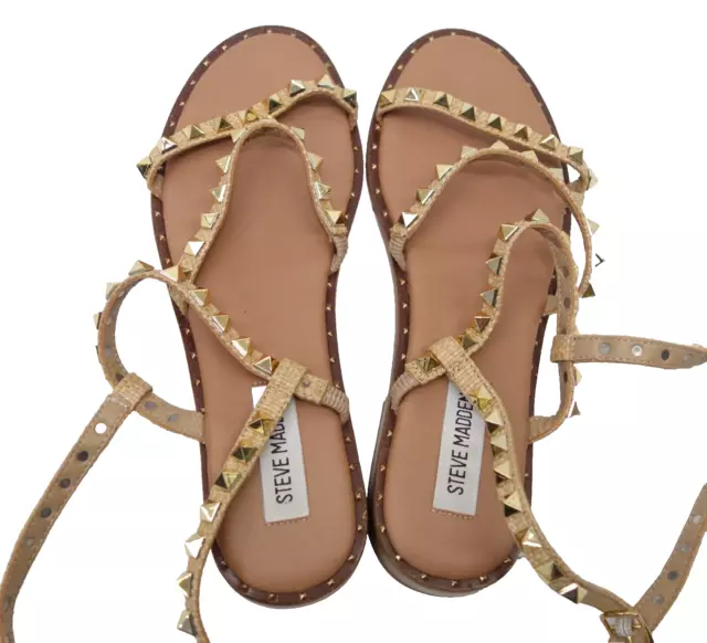 Steve Madden Womens Brown Travel Sunnie Gladiator Sandal Shoes Sz US 8 M EU 38.5