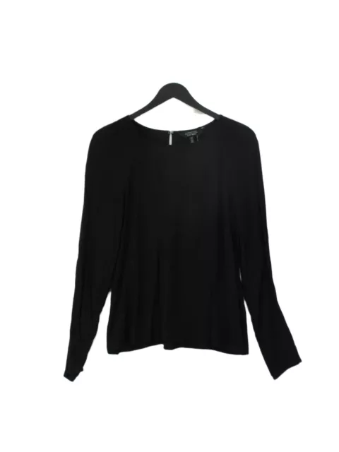 & Other Stories Women's Blouse UK 10 Black 100% Viscose Basic