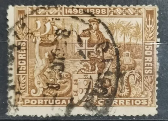 PORTUGAL Scott# 154 utilisé 1898 Vasco de Gama