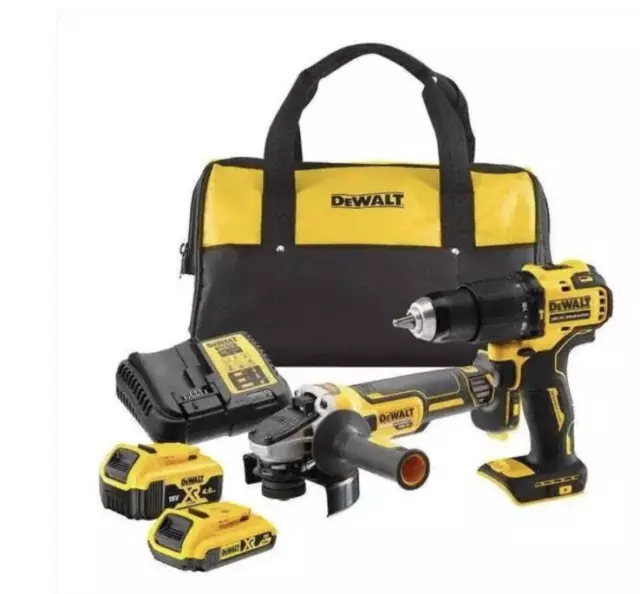 DEWALT DCK2081MDR Kit 2 in 1 Trapano avvitatore + smerigliatrice 2 Batterie 18V