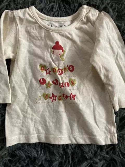 Babys Christmas Top Age 0-3 Months