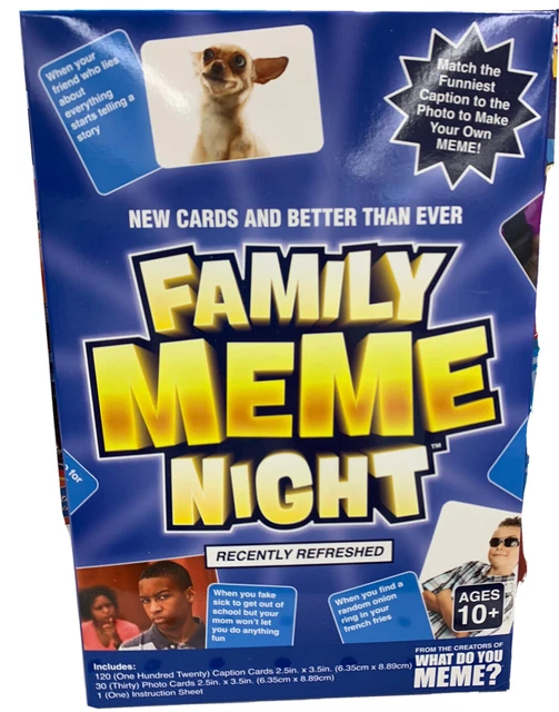 WHAT DO YOU Meme? Family Meme Night Edition Card Game Ages 8 +fast Play Edition 12.00 PicClick WHAT DO YOU Meme? Family Meme Night Edition Card Game Ages 8 +fast Play Edition 12.00 PicClick