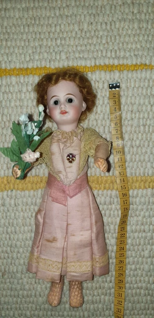 Rare Ancienne Poupée De Bois 37cm Type Sonneberg /italie