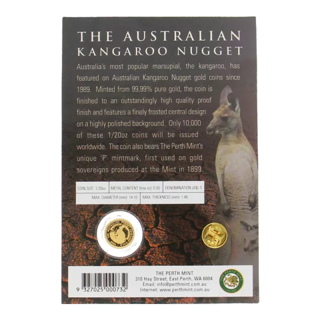The Austalian Kangaroo 1/20 Unze Feingold Münze 2000 Känguru 2