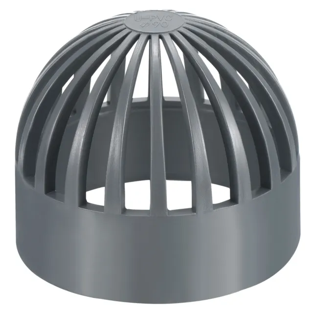 3" Atrium Grate Cover Round Outdoor UPVC Sewer Drain Pipe Fitting Gray