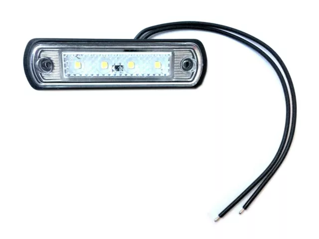 Vordere weiße LED Umrissleuchte Begrenzungsleuchte  IP66/68 für LKW PKW Anhänger