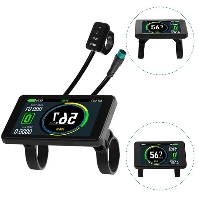 Écran LCD TFT 3,6 Pouces Pour Vélo électrique - Grand écran Couleur, Angle Réglable, Compatible E-bike Et Scooter - 7