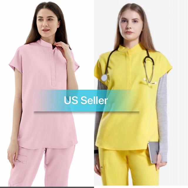 Steven & Mom Women High Quality Stretchy Medical Uniform/ Scrub Top or Jogger