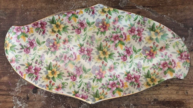 Vintage ROYAL WINTON Floral Chintz Dish Grimwades England