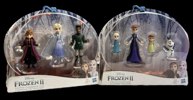 Disney Frozen II Family Set & Travel Pack Lot Brand New