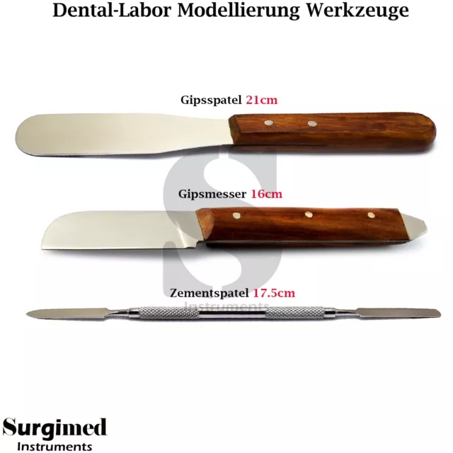 3er Labor Modellierung Zementspatel Anmischspatel Gipsmesser Alginate Zahnarzt