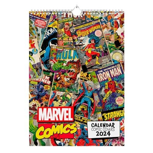 Calendrier Perpétuel Marvel Deadpool - Figurine 3D 17x21cm - Résine Peinte Main - Cadeau Geek
