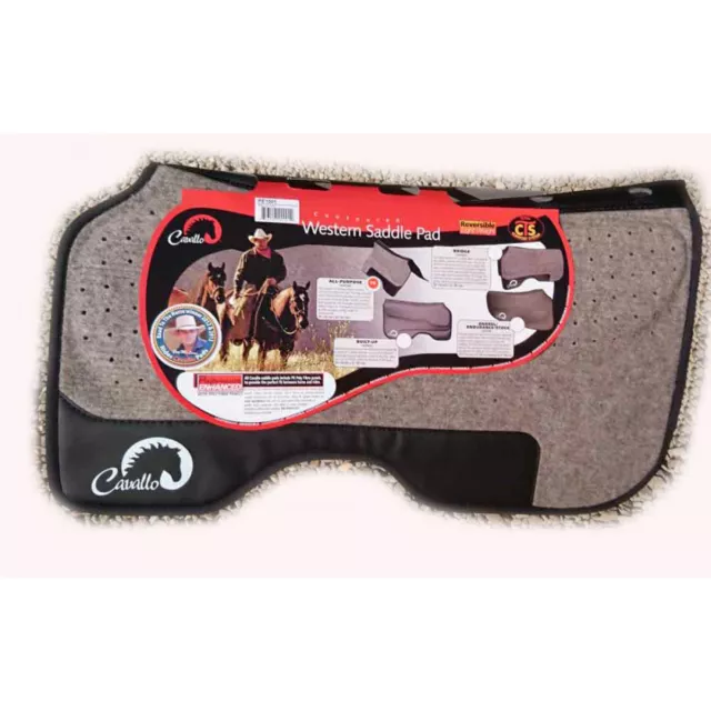 Cavallo Western ALLZWECK Vollmonty reversibler Memory Foam Komfortsattelunterlage 3