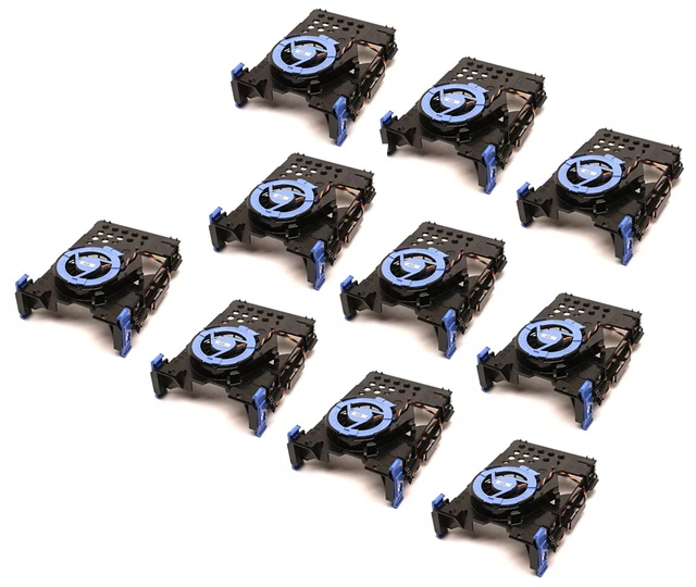 Lot of 10 Dell OptiPlex 780 760 755 745 SFF Hard Drive Caddy w/ Fan NH645  (L-B)