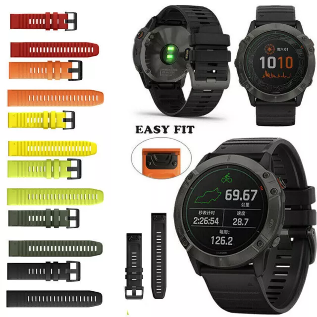 Band Strap Easyfit Smart Watch For Garmin Fenix 6X/6 Pro 3HR/5/5X 20mm 22mm 26mm