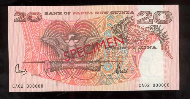 Papua New Guinea 2002 20 Kina  Specimen   UNC