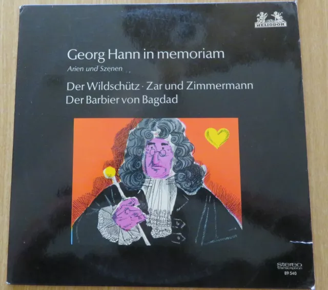 Georg Hann in  memoriam:Lortzing/Cornelius - HELIODOR 89 540  !