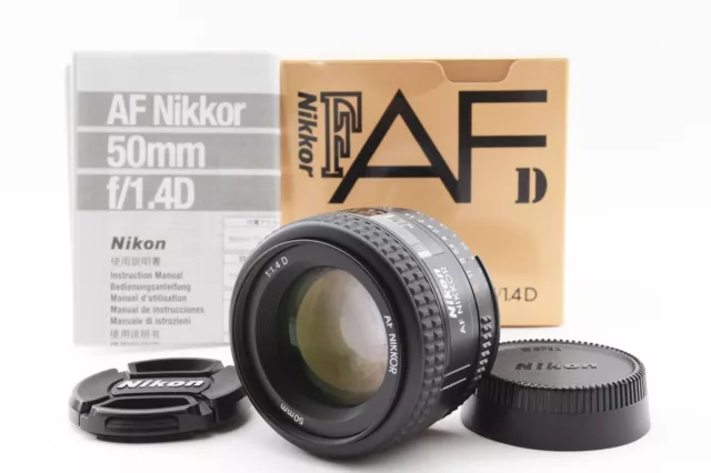 NIKON AF NIKKOR 50mm f/1.4 D Standard Prime Lens w/Box/Caps [Near Mint] #2021735