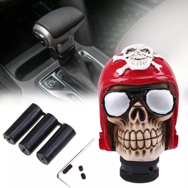 Red Skull Head Universal Car Manual Stick Gear Shift Knob Lever Shifter Handle K