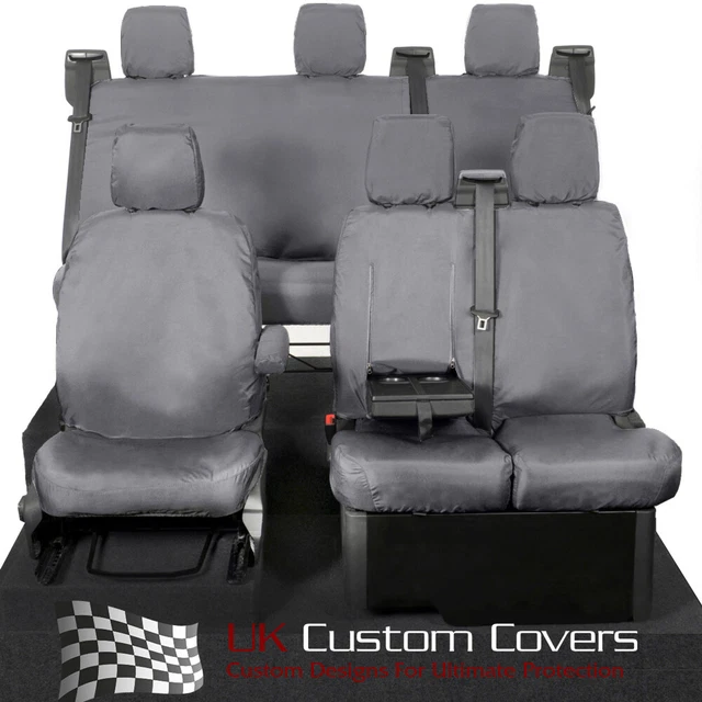 FORD TRANSIT CUSTOM Rs Front & Rear Seat Covers (2022 Onwards) Grey 102