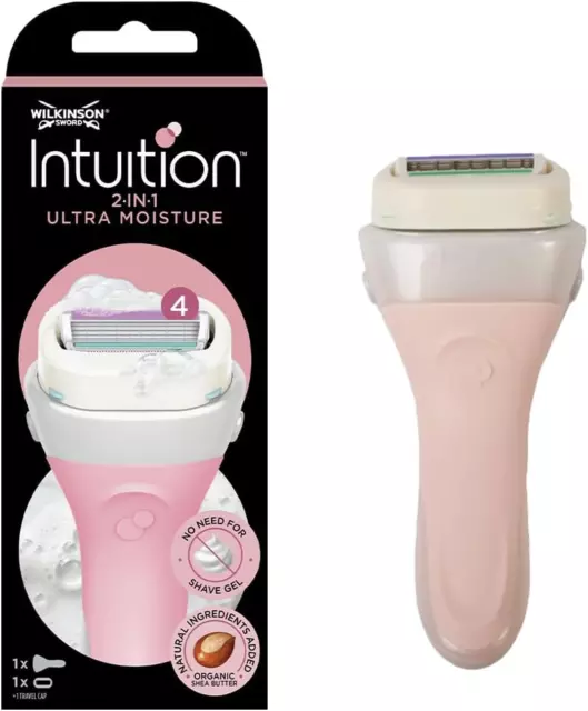 WILKINSON SWORD - Intuition Ultra Moisture for Women | No Shave Gel Needed | Raz