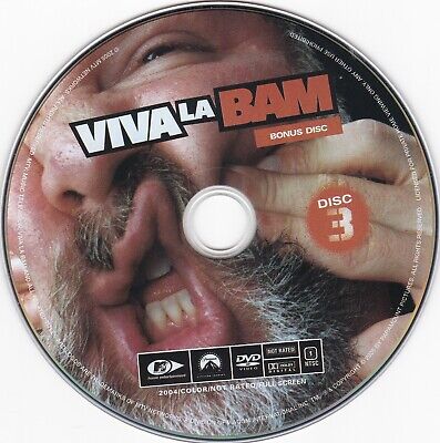 Viva La Bam Disc 3 Bonus Disc (Fullscreen DVD, 2004) Region 1 *DISC ONLY*