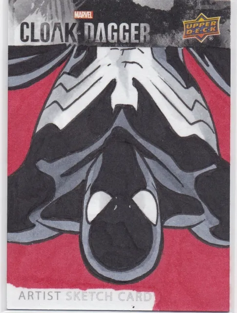 2021 UD Upper Deck Marvel Cloak & Dagger 1/1 Sketch Rich Molinelli Carnage JS