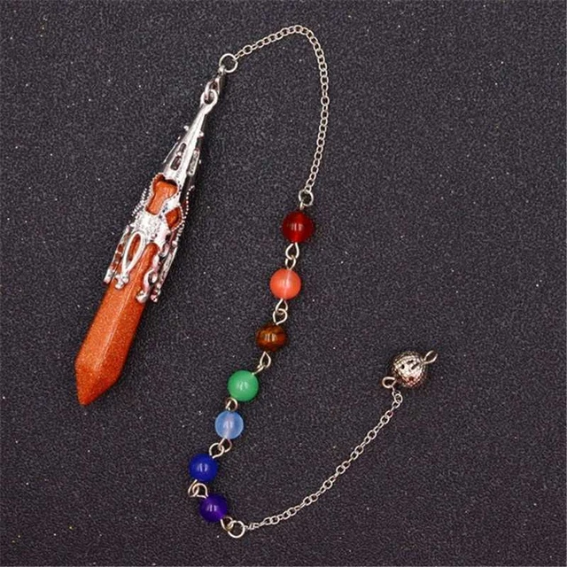 Necklace Reiki Stone Quartz Crystal Healing Chakra Pendant Natural Gemstone