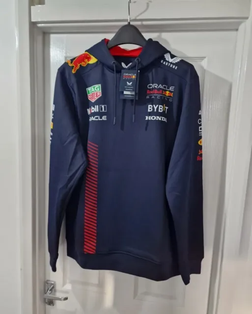 Castore Red Bull Racing F1 2023 Team Pullover Hoodie Night Sky Mens Size L