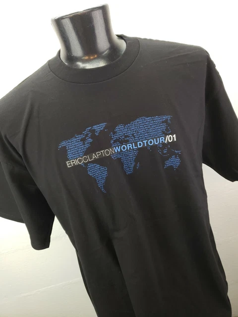 Vintage Eric Clapton World Tour Crew T-Shirt XL Classic Winterland Tag NWOT RARE