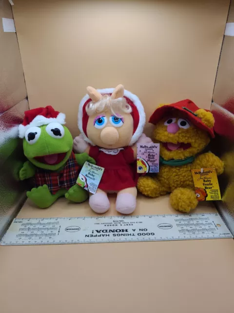 Vintage 1988 Muppet Babies McDonald's Set, Kermit, Fozzie, Miss Piggy #88-062