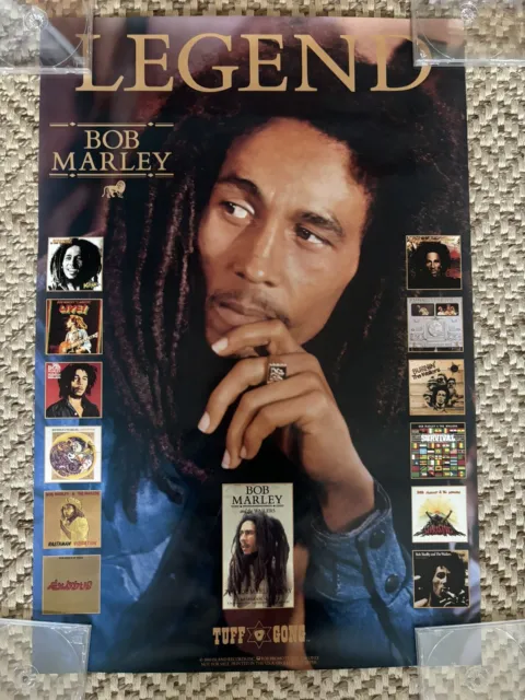 Bob Marley Legend Original Vintage Island Records Promo Poster