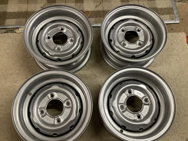 CLASSIC MINI COOPER Reverse S Rims X 4 Original Dunlop Lp918 4.5J X 10 ...