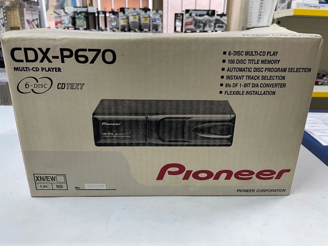 New Pioneer Cdx-P670 Cd-Changer To 6 Cd Standard Ip-Bus Read Cd, Cd-R, Cd.rw