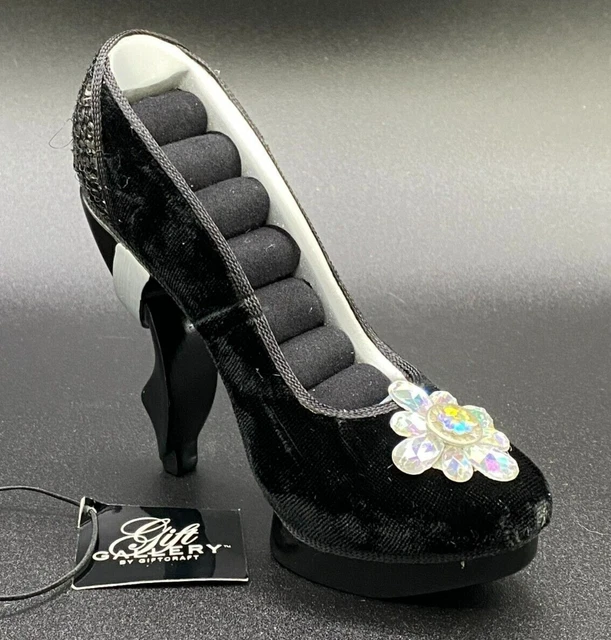 Giftcraft High Heel Ring Display Black Velvet