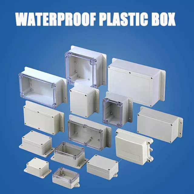 1 pc Waterproof Clear Electronic Project Box Enclosure ABS Plastic Cover Cases