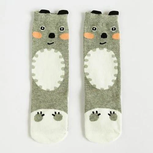 1 Paio Unisex Piacevole Carino Cartoon Fox Bambini Calzini Ginocchio Ragazza Del 7