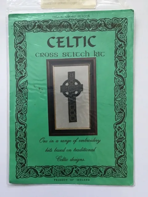 Celtic Cross Stitch. St Martin's Celtic Cross. Chart and Threads. Used
