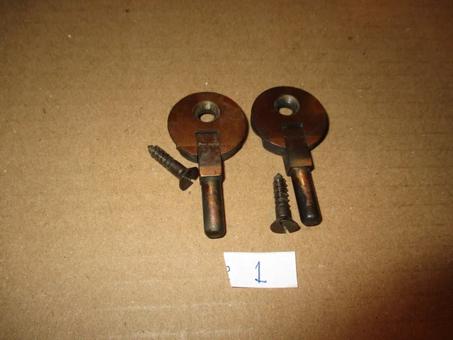 Bisagras, tornillos de gabinete vintage para máquina de coser Singer 1