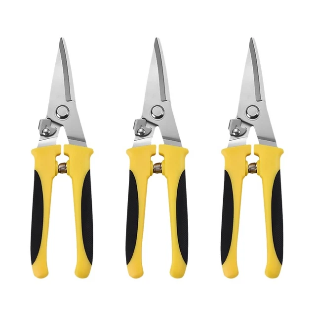 3 Pcs Metal Shears Metallic Line Stainless Steel Metal Snips Cutting Metal
